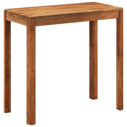 Tavolo da Bar in Legno Acacia con Finitura Ambra 110x55x106 cm