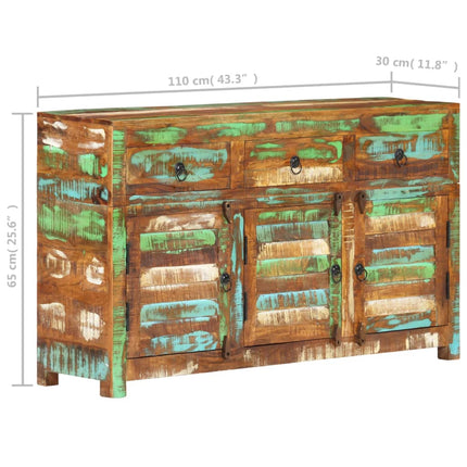 Credenza 110x30x65 in Legno Massello di Recupero