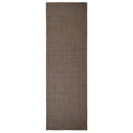 Tappeto in Sisal Naturale 80x250 cm Marrone