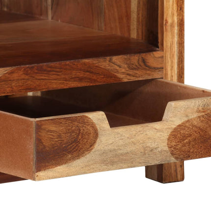 Tavolino da Salotto 84x49x40 cm in Legno Massello di Acacia