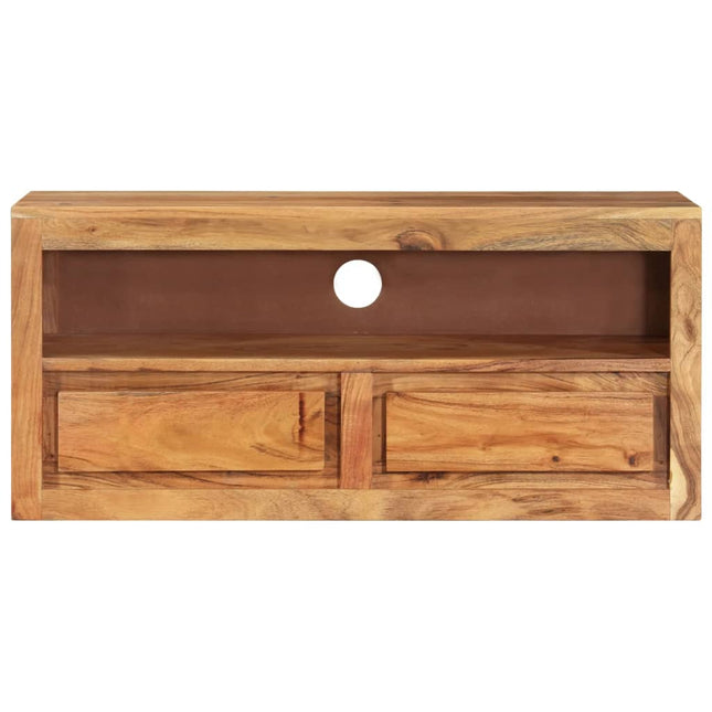 Mobile Porta TV 88x30x40 cm in Legno Massello di Acacia