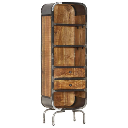 Credenza 40x30x126 cm in Legno Massello di Mango
