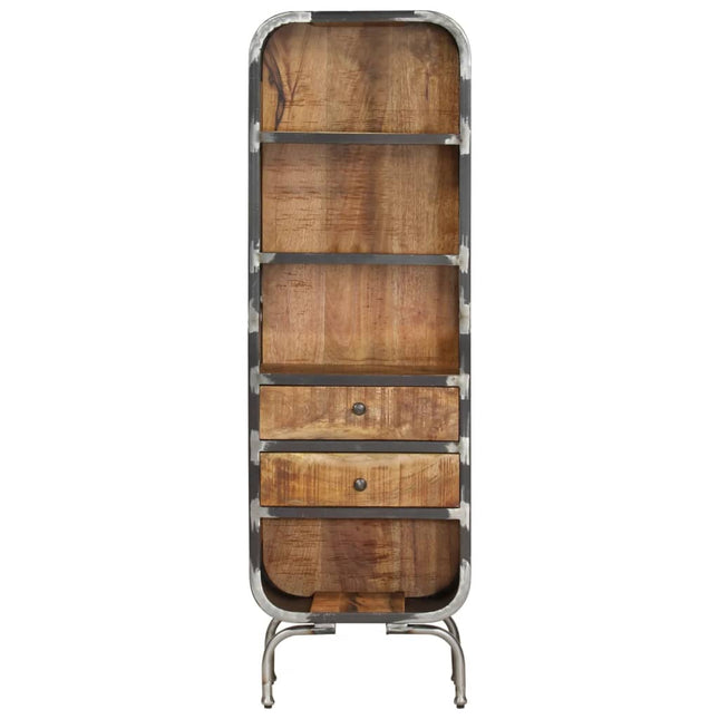 Credenza 40x30x126 cm in Legno Massello di Mango