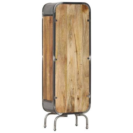 Credenza 40x30x126 cm in Legno Massello di Mango