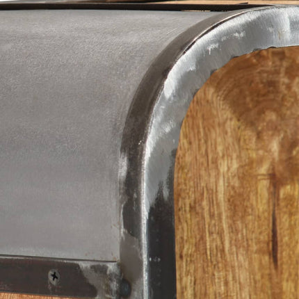 Credenza 40x30x126 cm in Legno Massello di Mango