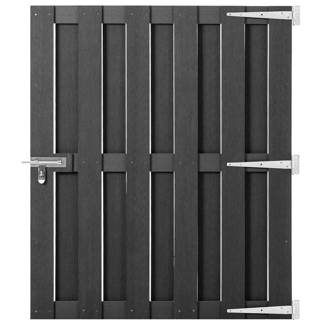 Cancello da Giardino in WPC 100x112 cm Grigio