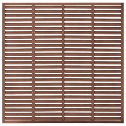 Recinzione a Persiana in WPC 180x180 cm Marrone