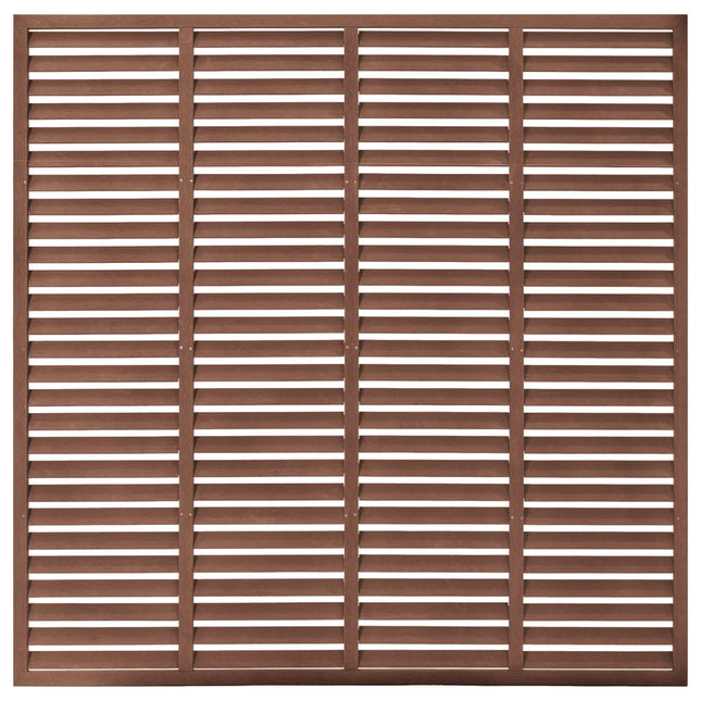 Recinzione a Persiana in WPC 180x180 cm Marrone