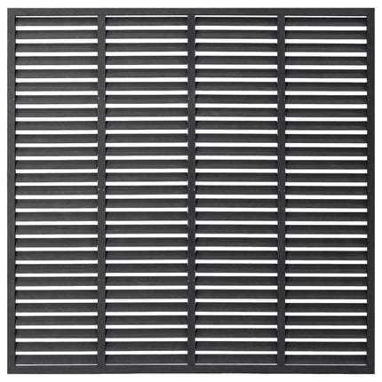 Recinzione a Persiana in WPC 180x180 cm Grigia