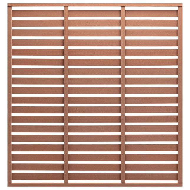 Pannello di Recinzione in WPC 180x180 cm Marrone