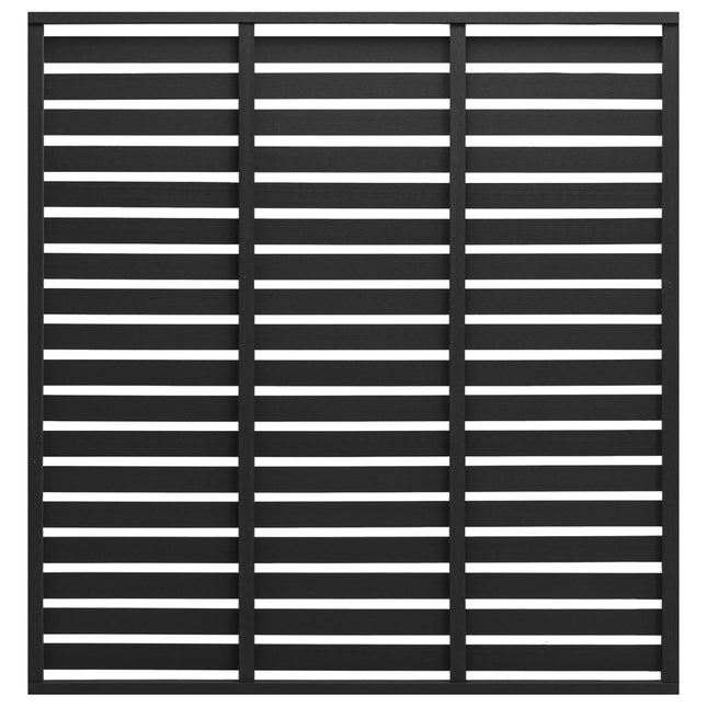 Pannello di Recinzione in WPC 180x180 cm Nero