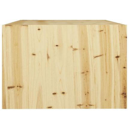 Tavolino da Salotto 75x50x33,5 cm in Legno Massello di Abete