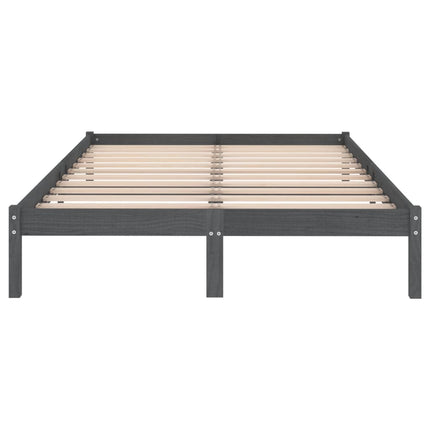 Giroletto Grigio in Legno Massello 135x190 cm Double