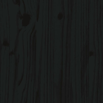 Giroletto Nero in Legno Massello di Pino 100x200 cm