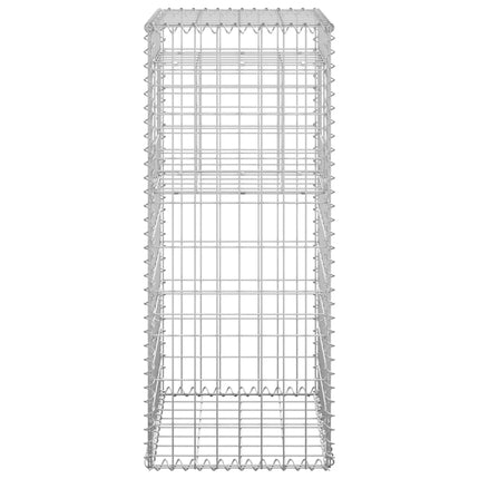 Cesti a Gabbione a Torre 2 pz 40x40x100 cm in Ferro