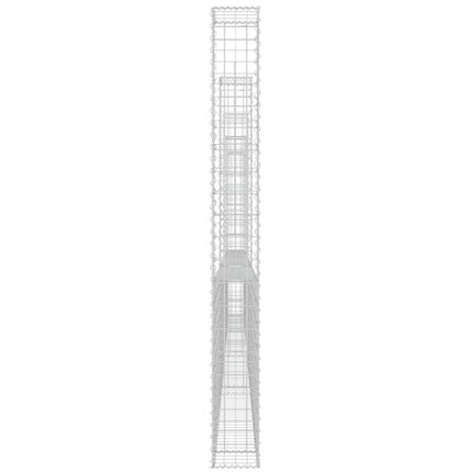 Gabbione a U con 5 Pali in Ferro 500x20x200 cm