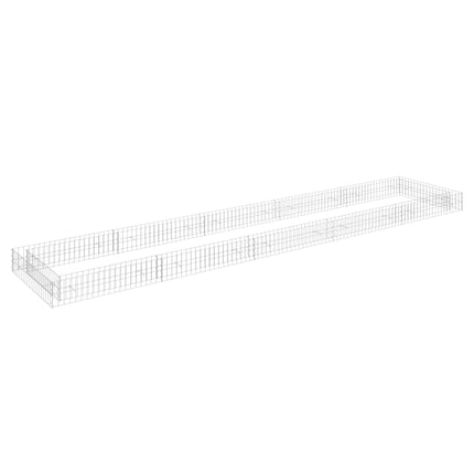 Gabbione Letto Rialzato in Acciaio Zincato 500x100x20 cm