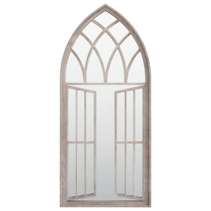 Specchio da Giardino Sabbia 100x45 cm in Ferro per Uso Esterno