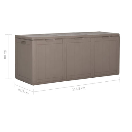 Baule da Giardino 270 L Marrone in Rattan PP