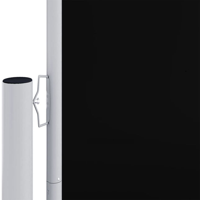 Tenda da Sole Laterale Retrattile Nera 180x1200 cm