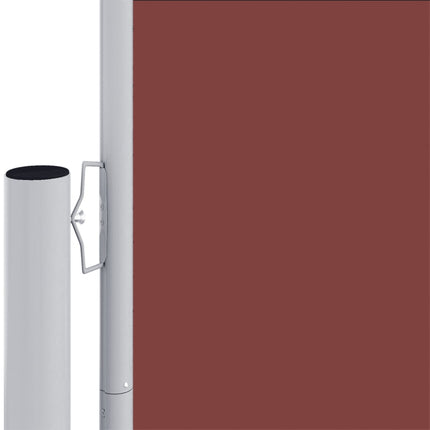 Tenda da Sole Laterale Retrattile Marrone 180x1200 cm