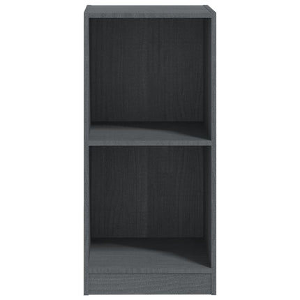 Credenza Grigia 35,5x33,5x76 cm in Legno Massello di Pino