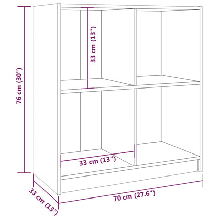 Credenza 70x33x76 cm in Legno Massello di Pino