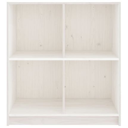 Credenza Bianca 70x33x76 cm in Legno Massello di Pino
