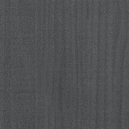 Credenza Grigia 70x33x76 cm in Legno Massello di Pino