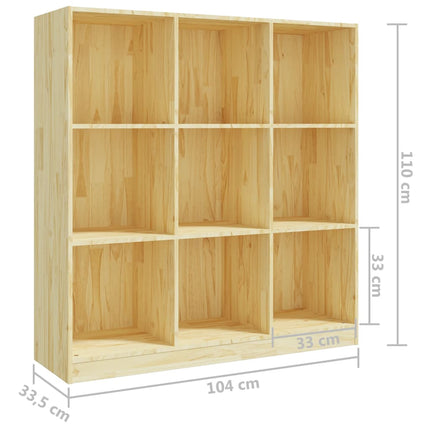 Libreria/Divisorio 104x33,5x110 cm in Legno Massello di Pino