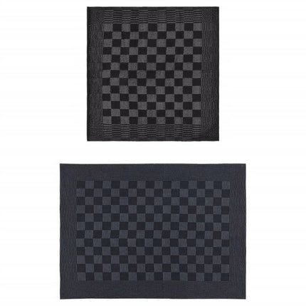 Set Strofinacci 50 pz in Cotone Nero e Grigio