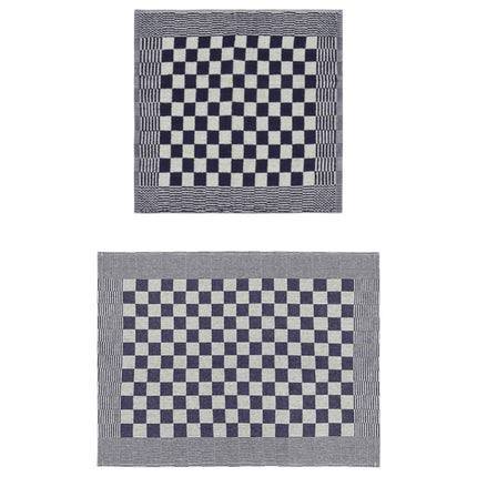 Set Strofinacci 10 pz in Cotone Blu e Bianco