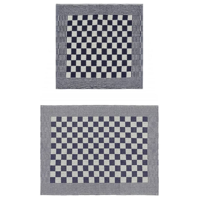 Set Strofinacci 20 pz in Cotone Blu e Bianco