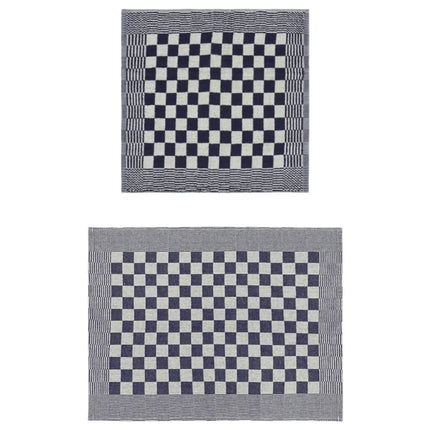 Set Strofinacci 50 pz in Cotone Blu e Bianco