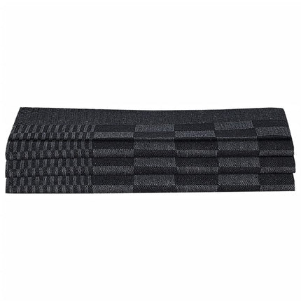 Set Strofinacci 15 pz con Guanti da Forno e Presine Cotone Nero
