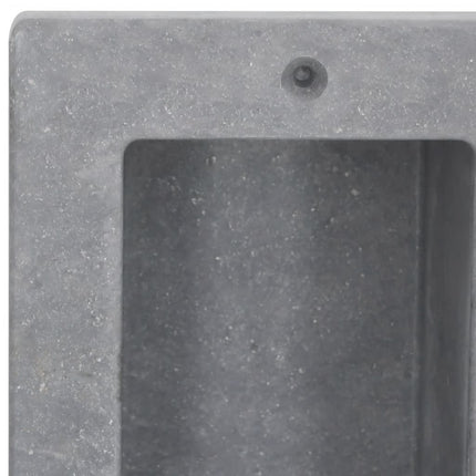 Nicchia da Doccia con 2 Scomparti Grigio Opaco 41x51x10 cm