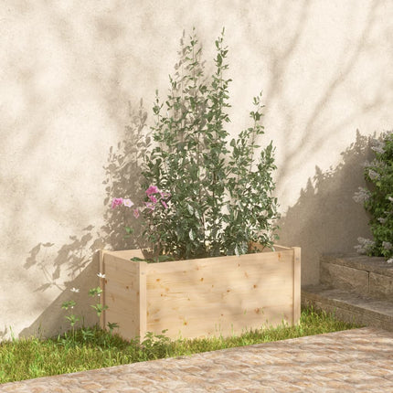 Fioriera da Giardino 100x50x50 cm in Legno Massello di Pino