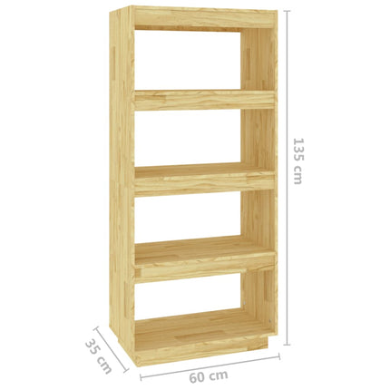 Libreria/Divisorio 60x35x135 cm in Legno Massello di Pino