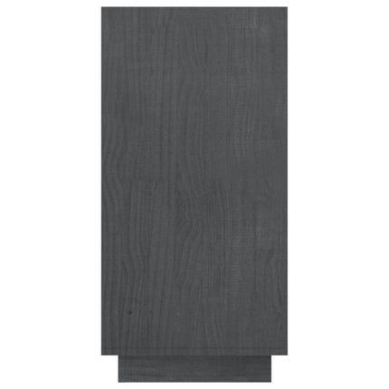 Libreria Grigia 80x35x71 cm in Legno Massello di Pino