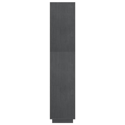 Libreria/Divisorio Grigio 80x35x167 cm in Massello di Pino