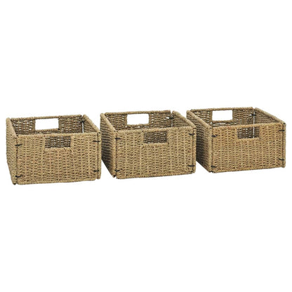 VanitÃ  da Bagno e 3 Cestini Legno Massello di Teak 132x45x75 cm