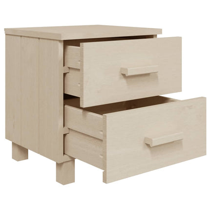 Comodino HAMAR ambra 40x35x44,5 cm in Legno Massello di Pino