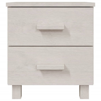Comodini HAMAR 2 pz Bianchi 40x35x44,5 cm in Legno di Pino