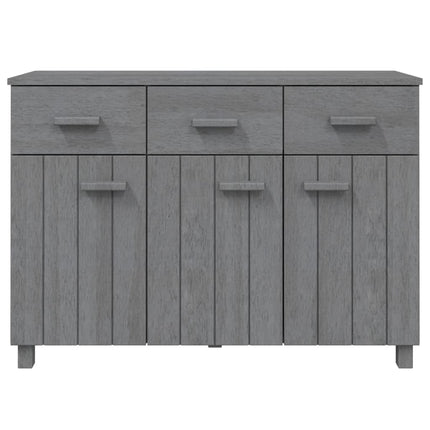 Credenza Grigio Scuro 113x40x80 cm in Legno Massello di Pino