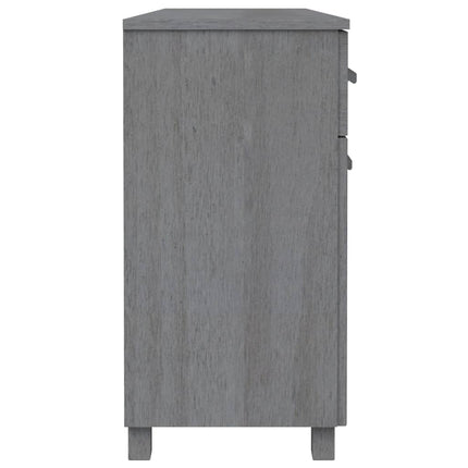 Credenza Grigio Scuro 113x40x80 cm in Legno Massello di Pino