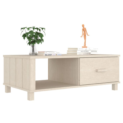 Tavolino HAMAR ambra 100x55x35 cm in Legno Massello di Pino
