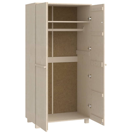 Armadio HAMAR ambra 89x50x180 cm in Legno Massello di Pino