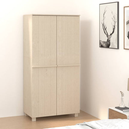Armadio HAMAR ambra 89x50x180 cm in Legno Massello di Pino