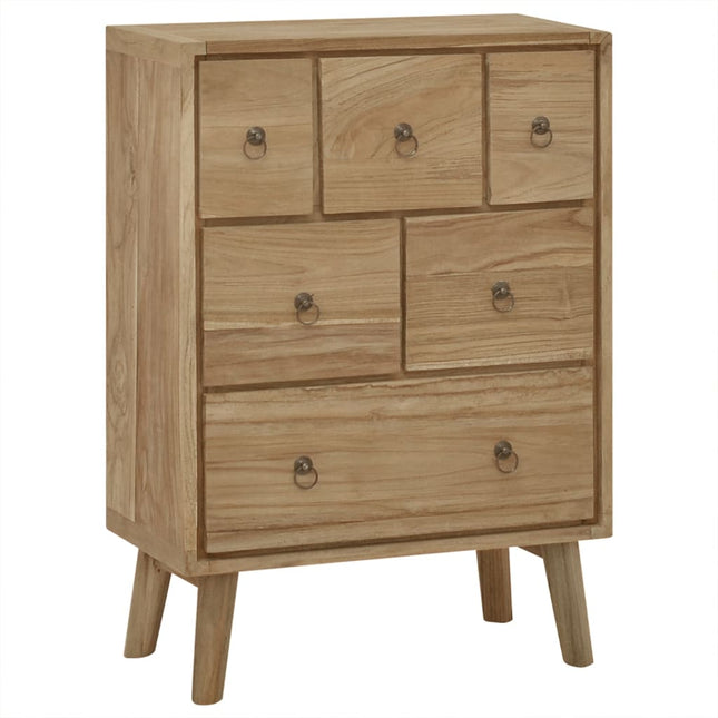 Cassettiera 56x30x80 cm in Legno Massello di Teak