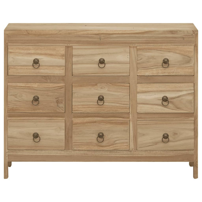 Cassettiera 80x30x55 cm in Legno Massello di Teak